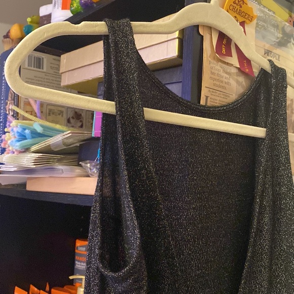 SM 6, stretchy and skin tight dress dark gray&purple  colored mini skirt! - Picture 3 of 7